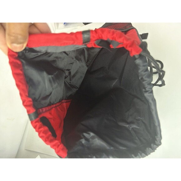 EIFHAO Basketball Drawstring Backpack Soccer Volleyball String Bag Red - Picture 5 of 6